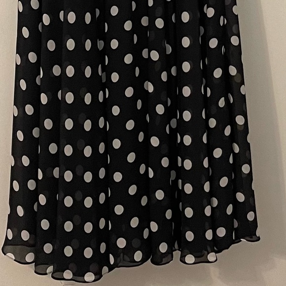 Floryday Women's Chiffon Polka Dot Half Sleeve Maxi Dress - Picture 13 of 16